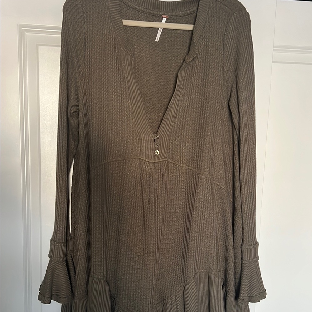 Free People Ribbed Knit Top